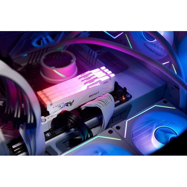 Модуль пам`ятi DDR5 32GB/6000 Kingston Fury Beast RGB EXPO White (KF560C36BWEA-32)