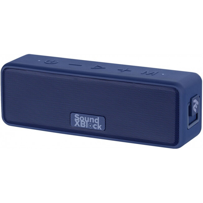 Акустична система 2E SoundXBlock TWS MP3 Wireless Waterproof Blue (2E-BSSXBWBL)