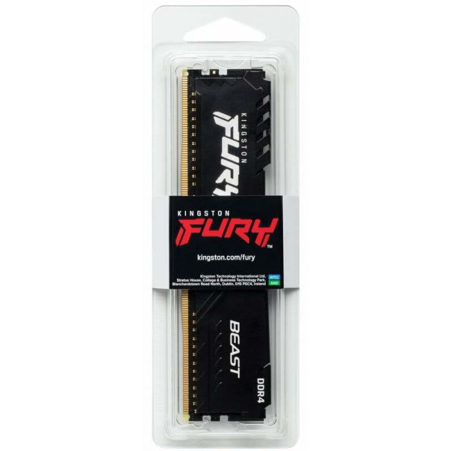 Модуль пам`ятi DDR4 16GB/3200 Kingston Fury Beast Black (KF432C16BB1/16WP)