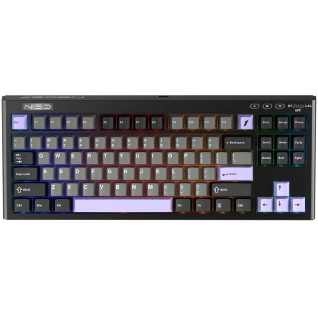 Клавіатура бездротова 1stPlayer NEO87 Wireless Midnight Violet (NEO87-MV-TLD)