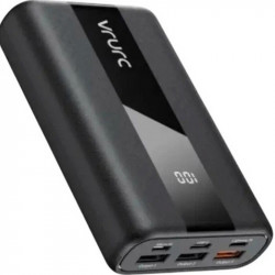 Універсальна мобільна батарея Vrurc T2055 20000mAh 22.5W Black (D9A-SL-2055BLACK-DE)