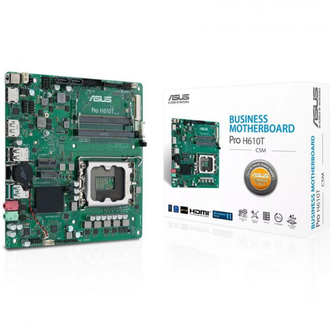 Материнська плата Asus Pro H610T-CSM Socket 1700