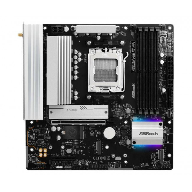 Материнська плата ASRock A620AM Pro RS WiFi Socket AM5