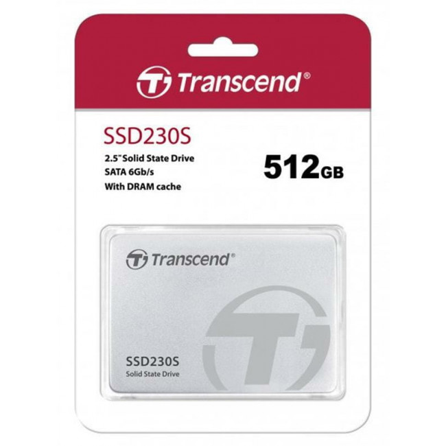 Накопичувач SSD  512GB Transcend SSD230S Premium 2.5" SATA III 3D V-NAND TLC (TS512GSSD230S)