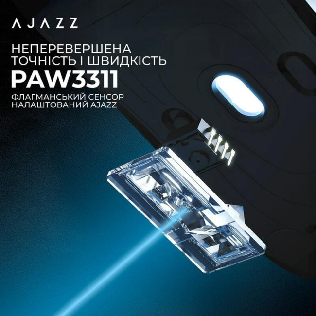 Миша бездротова Ajazz AJ159P MC White (AJ159P-MC-W)