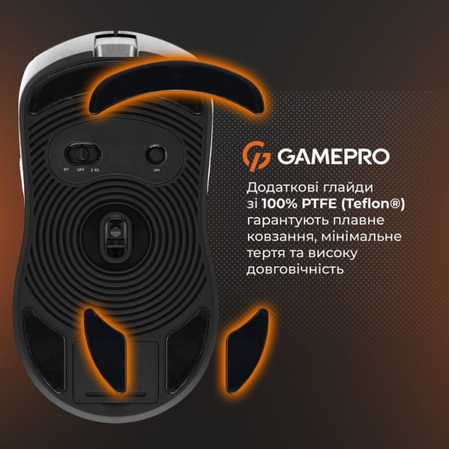 Миша бездротова Gamepro Genesis Ranker White (GM012W)