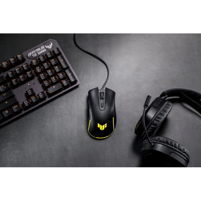 Миша Asus TUF Gaming M3 Gen II Black (90MP0320-BMUA00) + Ігрова поверхня Asus TUF Gaming P1 Black (90MP02G0-BPUA00)