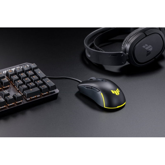 Миша Asus TUF Gaming M3 Gen II Black (90MP0320-BMUA00) + Ігрова поверхня Asus TUF Gaming P1 Black (90MP02G0-BPUA00)