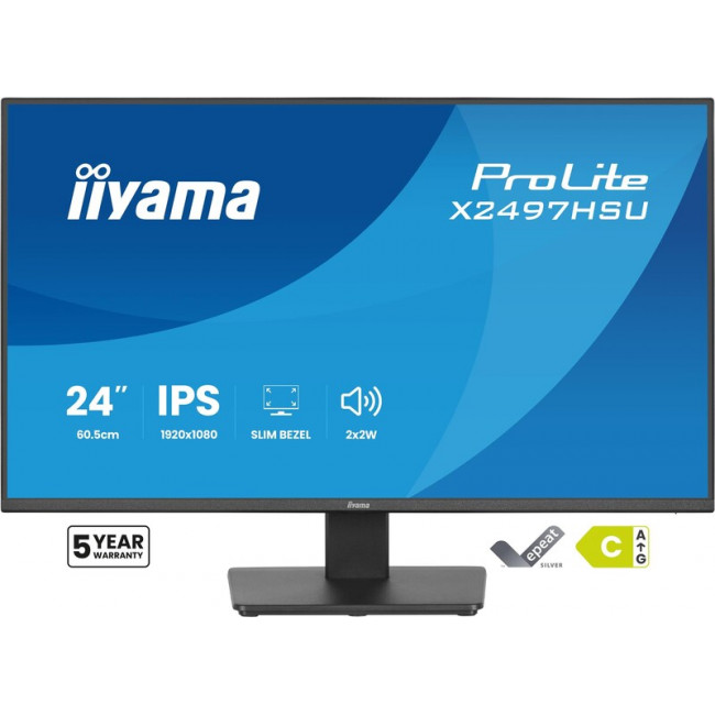 Монiтор Iiyama 23.8" ProLite X2497HSU-B1 IPS Black 120Hz