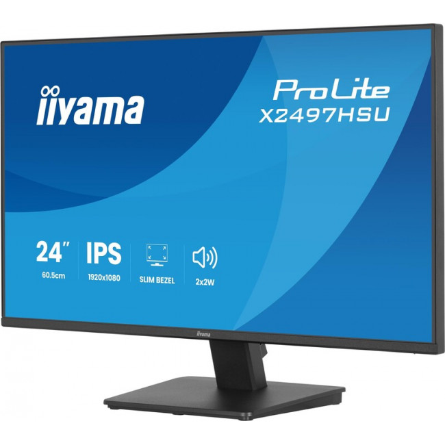 Монiтор Iiyama 23.8" ProLite X2497HSU-B1 IPS Black 120Hz