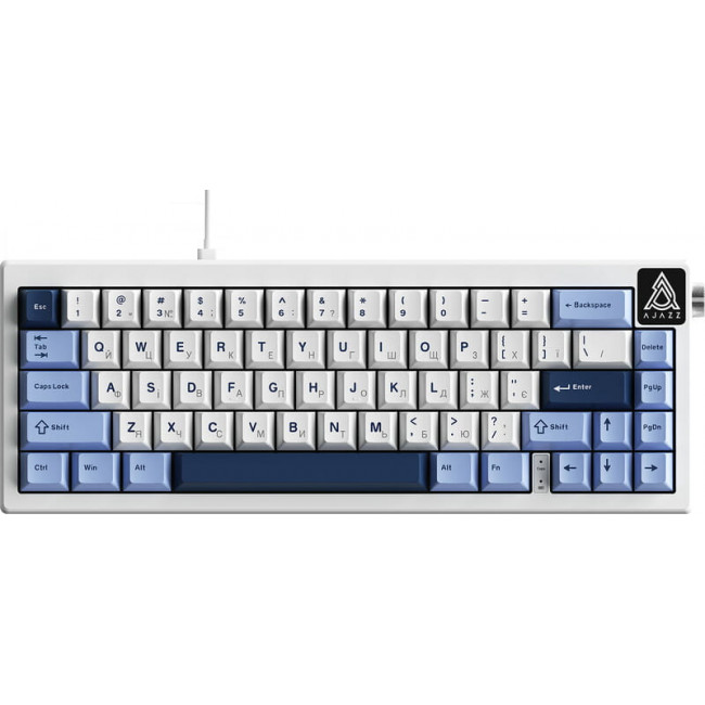 Клавіатура Ajazz AK650 Sea Salt Switch White USB-C (AK650-SS-BWB)