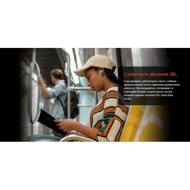 Bluetooth-гарнітура JBL Wave Beam White (JBLWBEAMWHT)