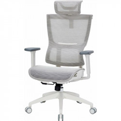 Крісло офісне Officepro Elegant OC660-W-LG-LG White/Light Gray
