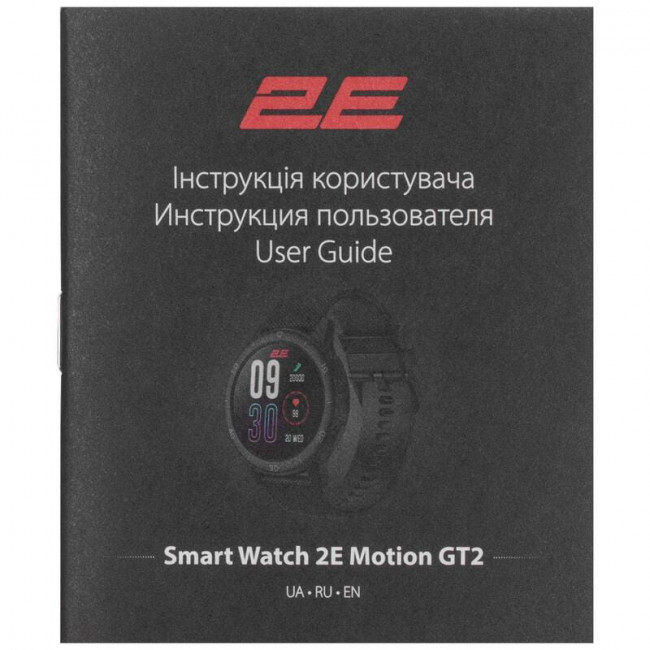 Смарт-годинник 2E Motion GT2 47 mm Black/Red (2E-CWW21BKRD)