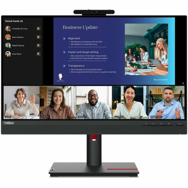 Монiтор Lenovo 23.8" T24v-30 (63D8MAT3UA) IPS Black