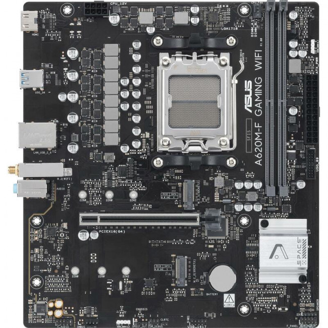 Материнська плата Asus A620M-F Gaming WiFi Socket AM5