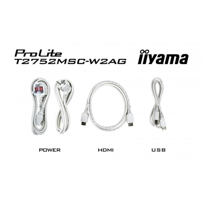 Монітор Iiyama 27" ProLite T2752MSC-W1AG IPS White 100Hz