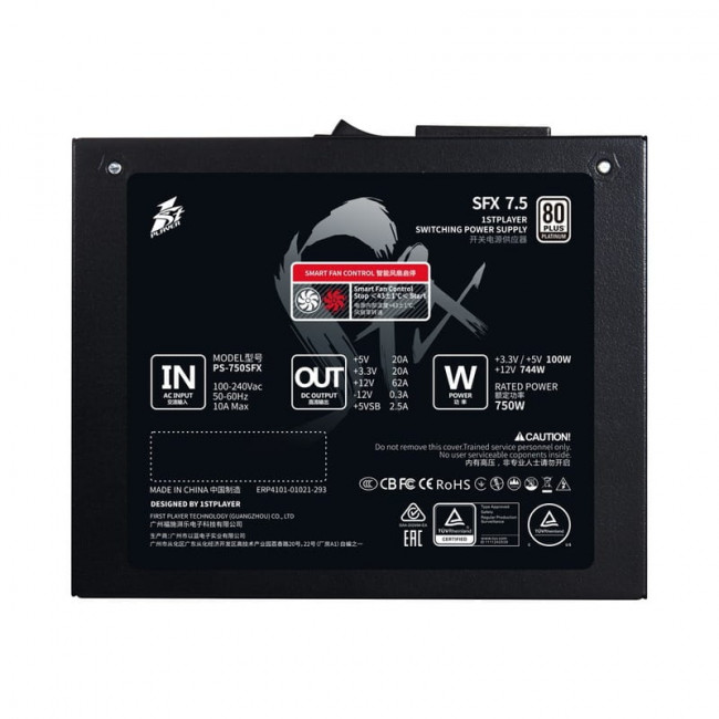 Блок живлення 1stPlayer PS-750SFX 750W (SFX-PLT-750-BK-EU)