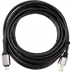 Кабель PowerPlant USB Type-C - RJ45 (M/М) 15м Black (CA914968)