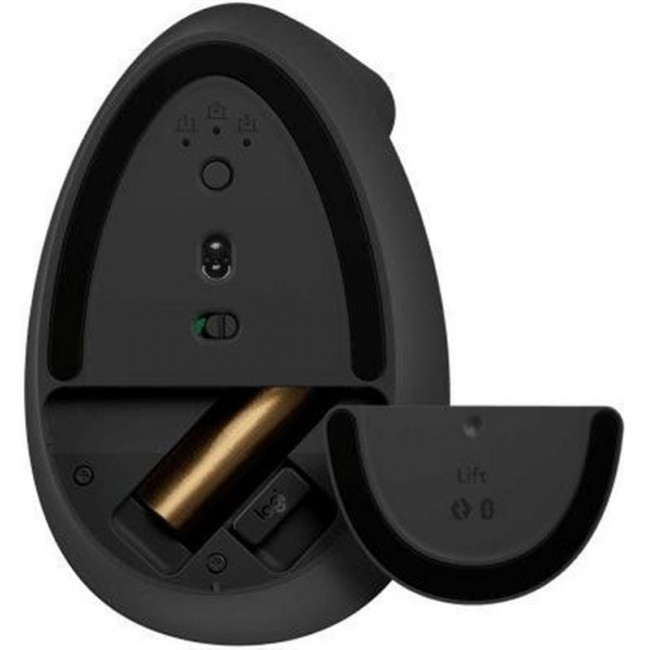 Миша бездротова Logitech Lift Vertical Ergonomic Graphite (910-006473)