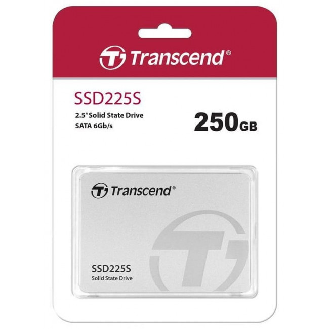 Накопичувач SSD  250GB Transcend SSD225S 2.5" SATA III 3D V-NAND TLC (TS250GSSD225S)