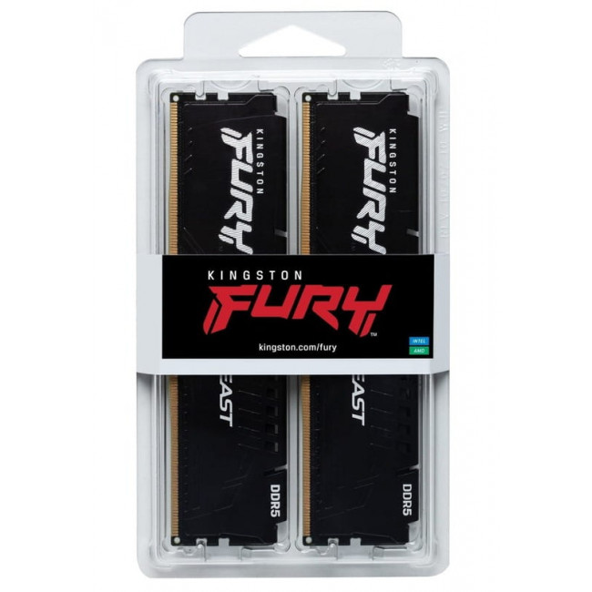Модуль пам`ятi DDR5 2x8GB/6000 Kingston Fury Beast (KF560C36BBEK2-16)
