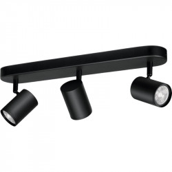 Світильник точковий накладний розумний WiZ Imageo Spots 3х5W 2200-6500K RGB Wi-Fi Black (929002659201)
