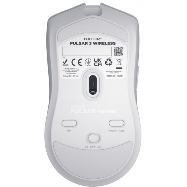 Миша бездротова Hator Pulsar 3 Wireless White (HTM631)
