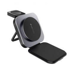 Бездротовий зарядний пристрій Umetravel 3in1 TRIP33 15W Metal-Gray