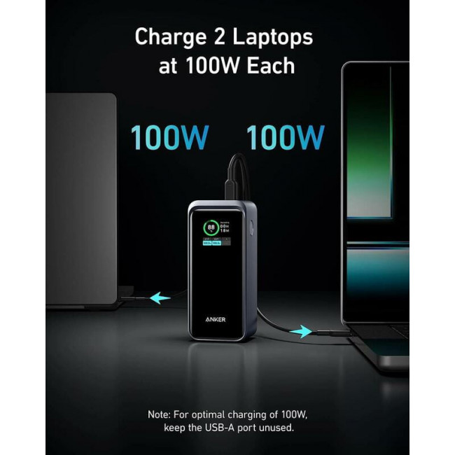 Універсальна мобільна батарея Anker Prime 20000mAh 200W Black (A1336011)