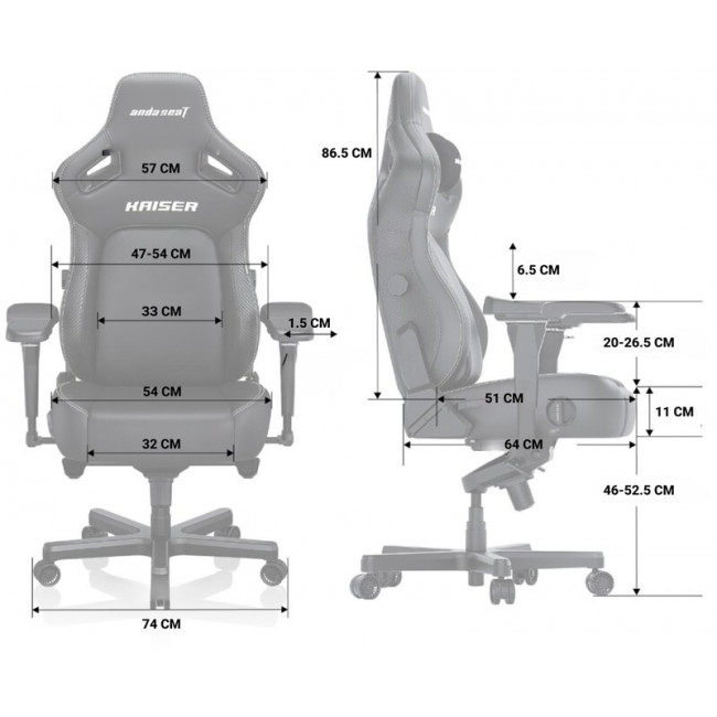 Крісло для геймерів Anda Seat Kaiser 4 Size XL Maroon (AD12YDDC-XLL-20-A-PV/C)