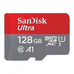Карта пам`ятi MicroSDXC 128GB UHS-I/U1 Class 10 SanDisk Ultra A1 R140/W90MB/s (SDSQUAB-128G-GN6MN)