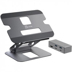 Док-станція J5create USB-C 6-в-1 (JTS327-N)