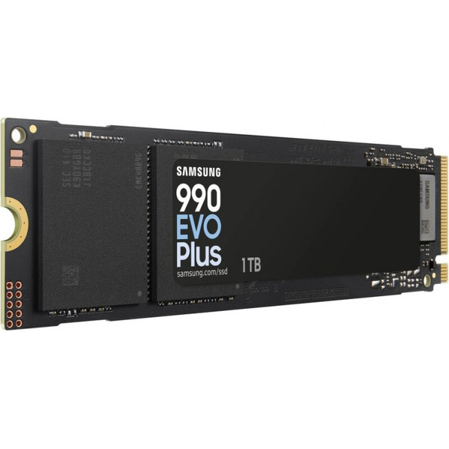 Накопичувач SSD  1ТB Samsung 990 EVO Plus M.2 2280 PCIe 5.0 x2 NVMe V-NAND TLC (MZ-V9S1T0BW)