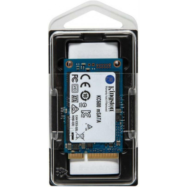 Накопичувач SSD  512GB Kingston KC600 mSATA SATAIII 3D TLC (SKC600MS/512G)