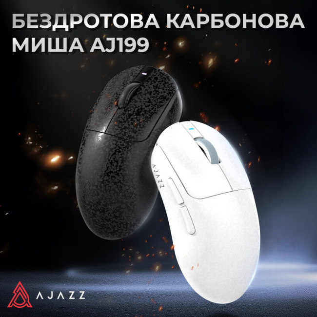 Миша бездротова Ajazz AJ199 White (AJ199-W)