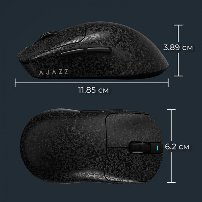 Миша бездротова Ajazz AJ199 Black (AJ199-B)