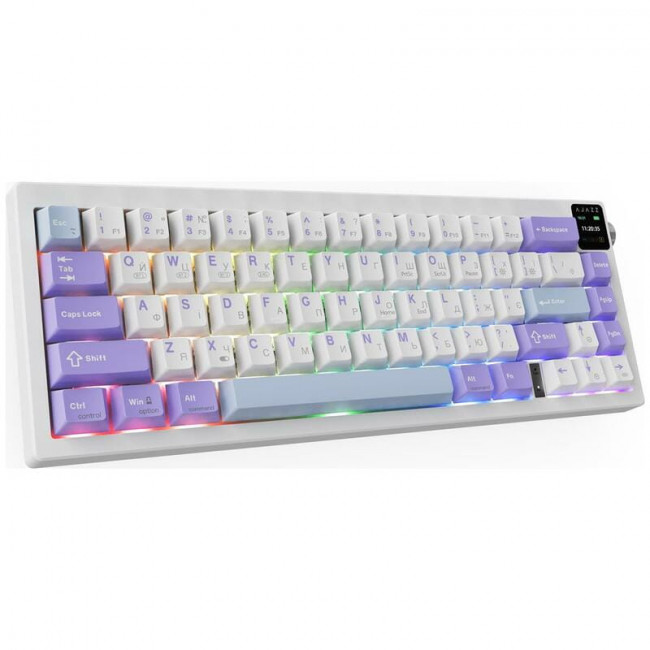 Клавіатура бездротова Ajazz AK650 Flying Fish Switch Purple (AK650-FF-PWB)