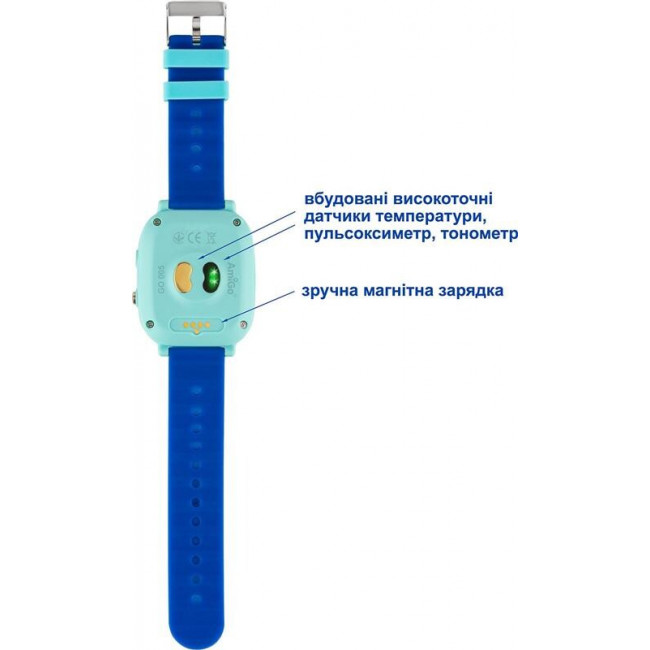 Дитячий смарт-годинник AmiGo GO005 4G WIFI Thermometer Blue