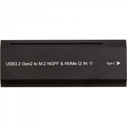 Зовнішня кишеня PowerPlant для SSD M.2 PCIe NGFF/NVMe USB3.2, 20Gbps (HC380527)