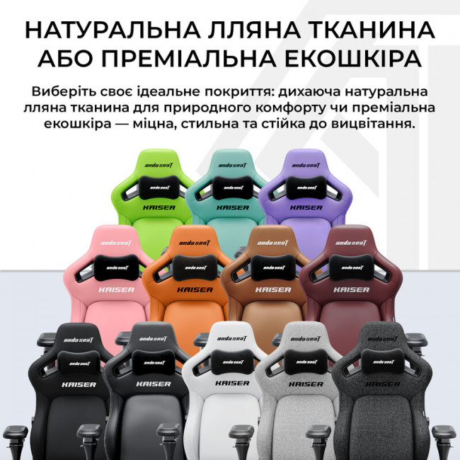 Крісло для геймерів Anda Seat Kaiser 4 V2 Size XL PVC White (AD12YDDC-XLL-20-W-PV/C-03)