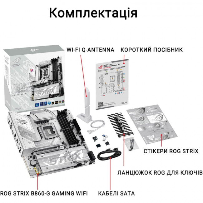 Материнська плата Asus ROG Strix B860-G Gaming WiFi Socket 1851