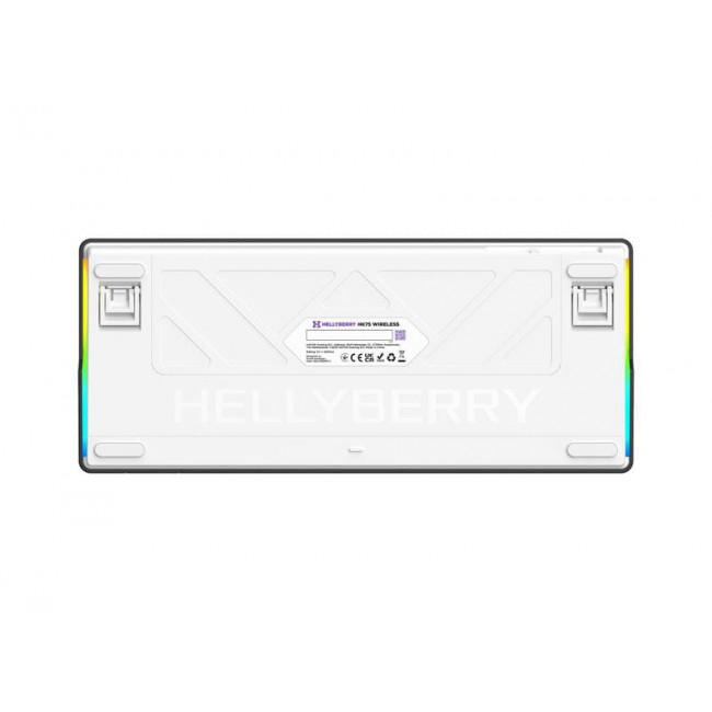 Клавіатура бездротова Hator Hellyberry HK75 Wireless White/Violet