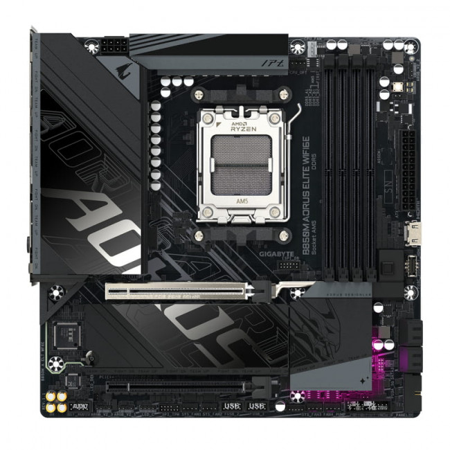 Материнська плата Gigabyte B850M Aorus Elite WiFi6E Socket AM5