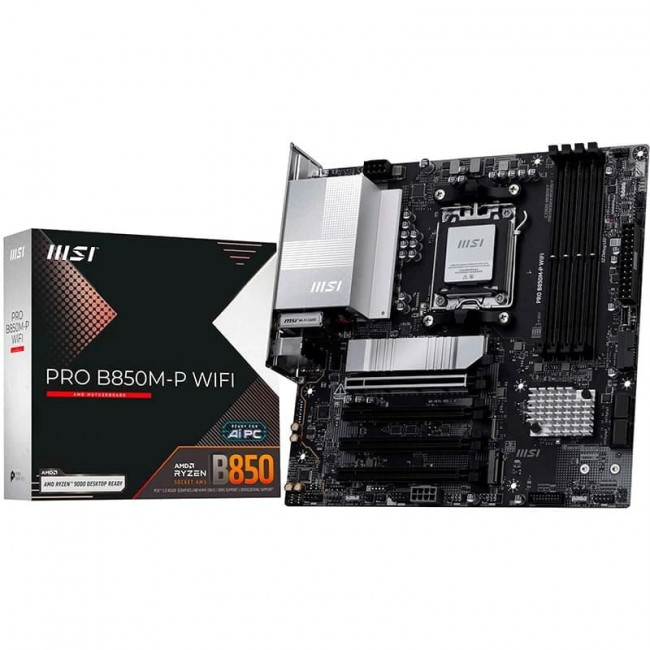 Материнська плата MSI Pro B850M-P WiFi Socket AM5