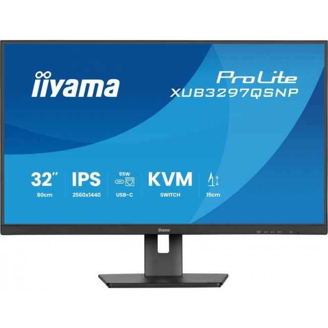 Монітор Iiyama 31.5" ProLite XUB3297QSNP-B1 IPS Black 100Hz