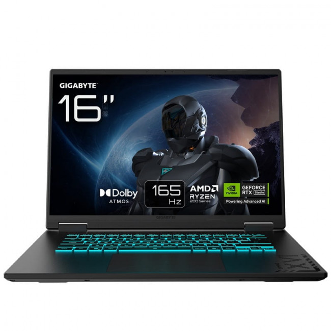 Ноутбук Gigabyte Gaming A16 (3THK3UA894SD) Black Steel