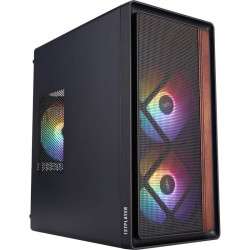 Корпус 1stPlayer WD1-BK-3F1 Black