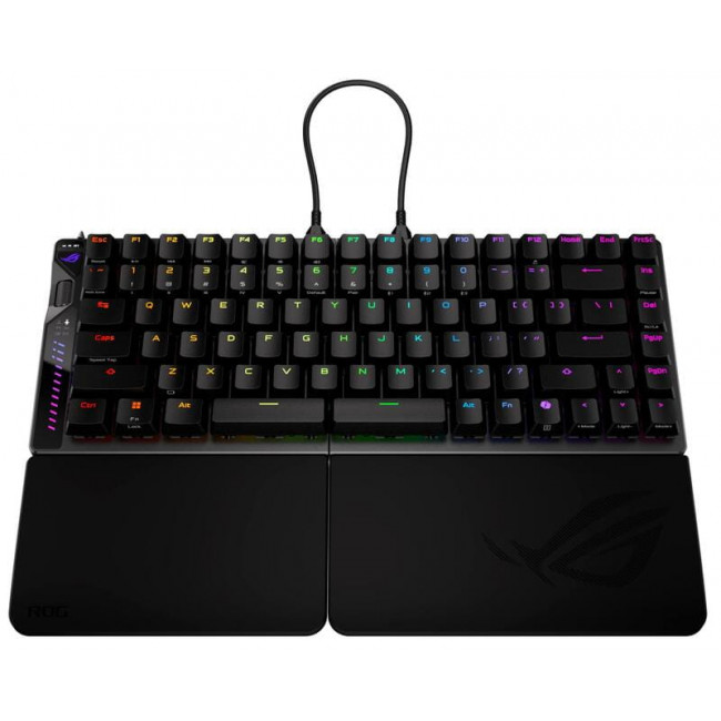 Клавіатура бездротова Asus ROG Falcata Split Magnetic Switch EN RGB Black (90MP043H-BKUA20)