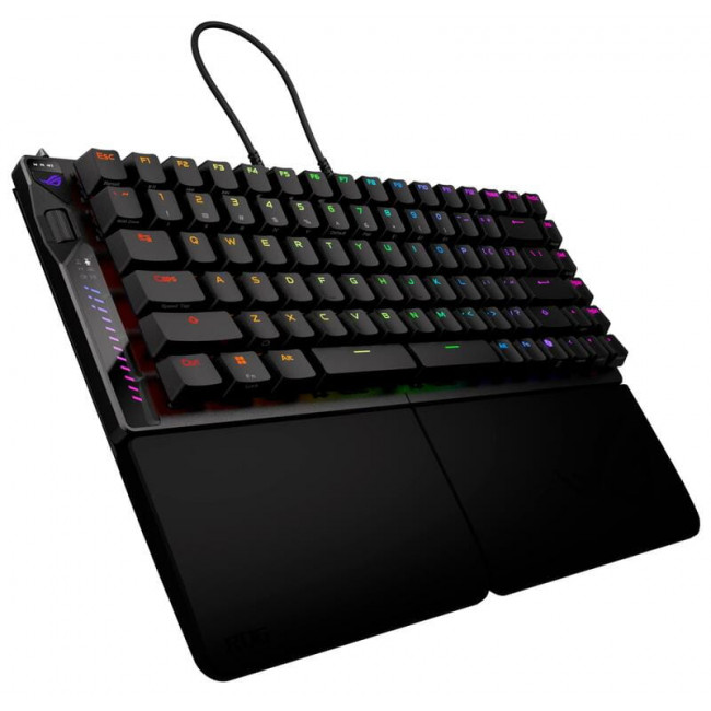 Клавіатура бездротова Asus ROG Falcata Split Magnetic Switch EN RGB Black (90MP043H-BKUA20)